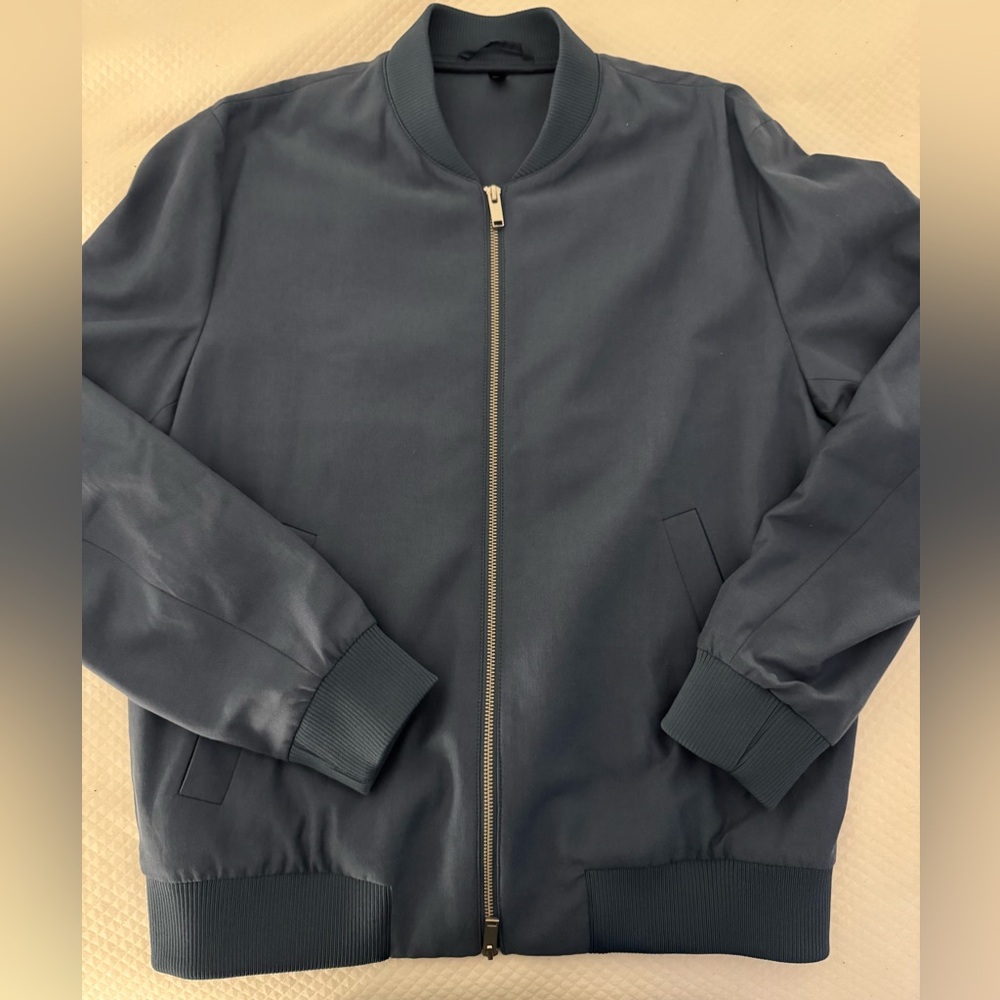 COS Men's Blue Bomber Jacket